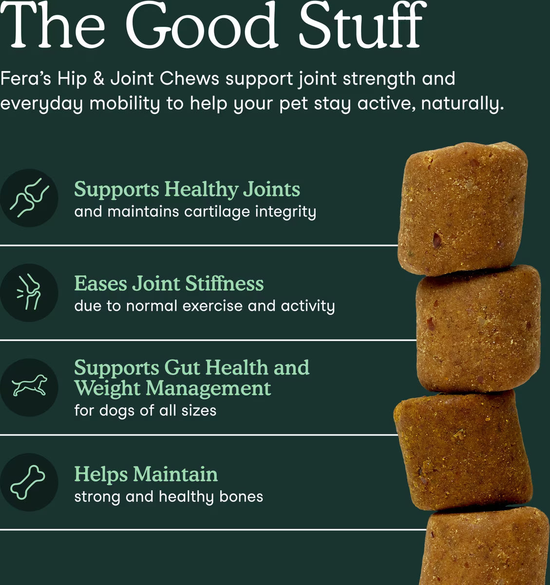 FERA Hip & Joint Soft Chews for Dogs - 30ct