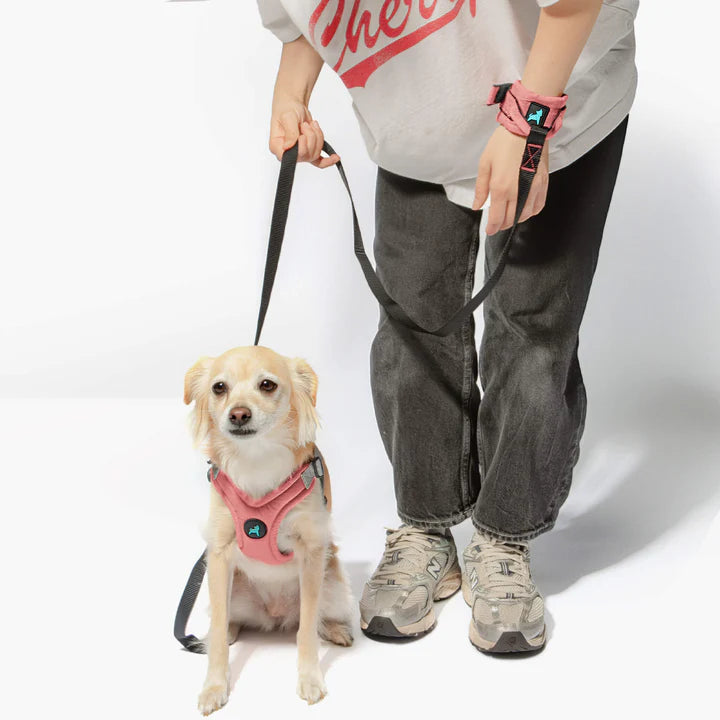 Ripstop Wristband Hands-Free Leash | Pink | 6 Foot