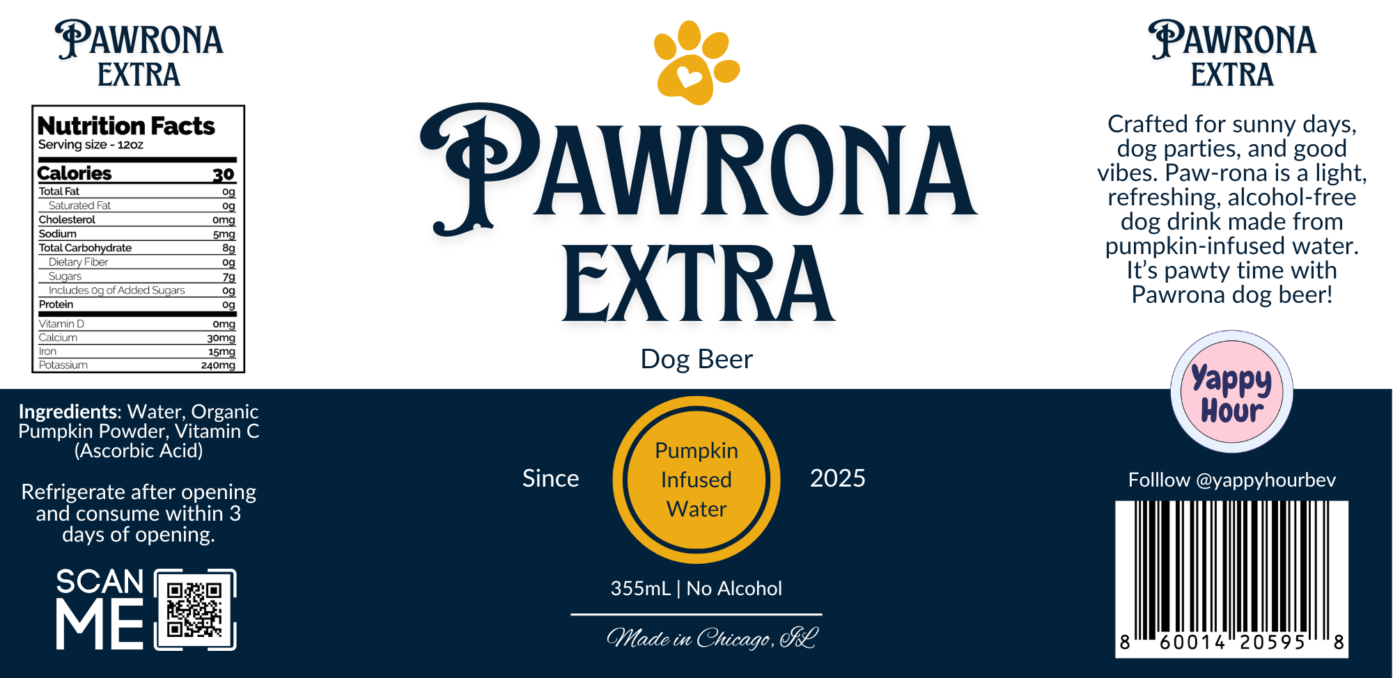 Paw-Rona Dog Beer | Pumpkin | 12 oz