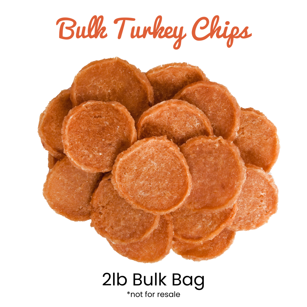 Bulk Turkey Chips for Dogs (2 lbs)