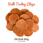 Bulk Turkey Chips for Dogs (2 lbs)