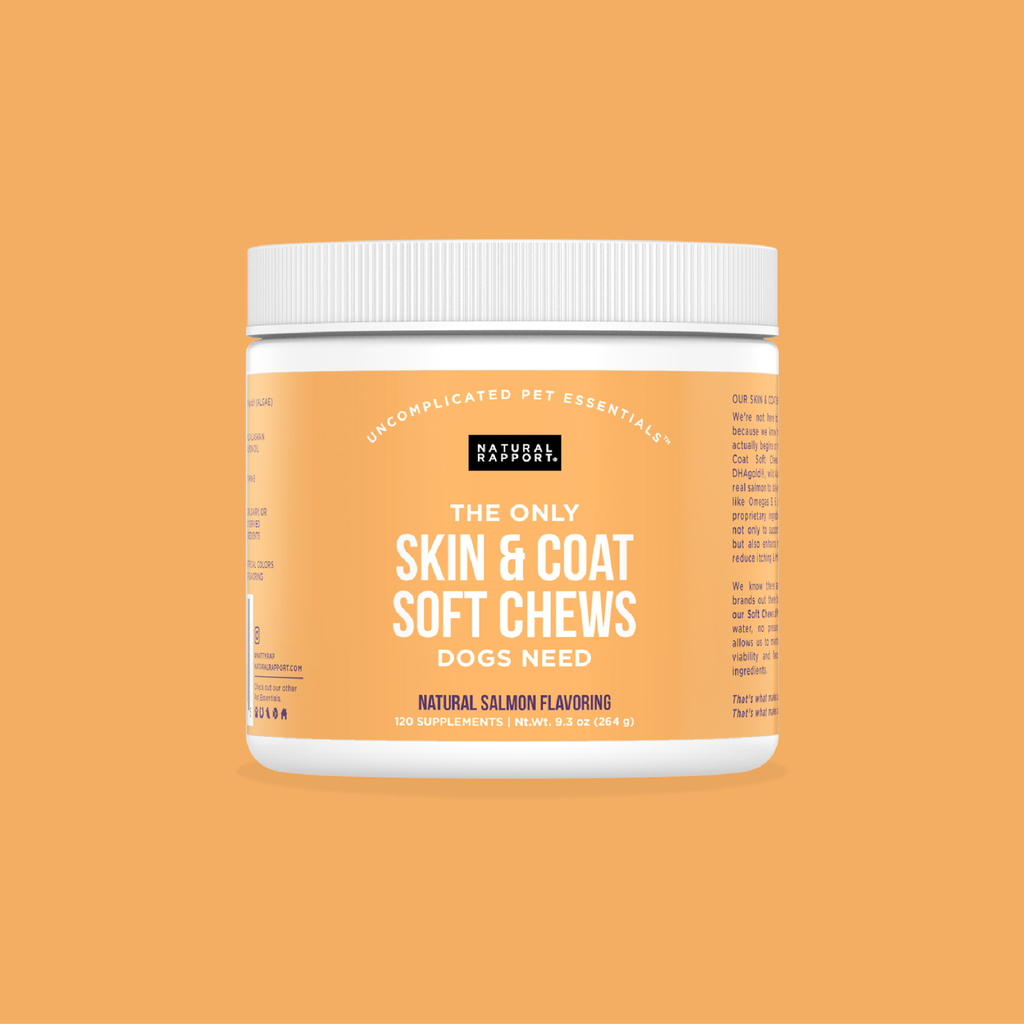 The Only Skin & Coat Soft Chews Dogs Need: 120 count jar