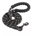 Braided Rope Leash - Black