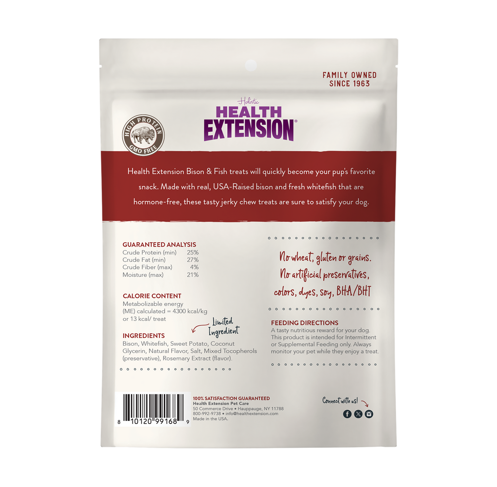 Bison & Fish Jerky: 14oz