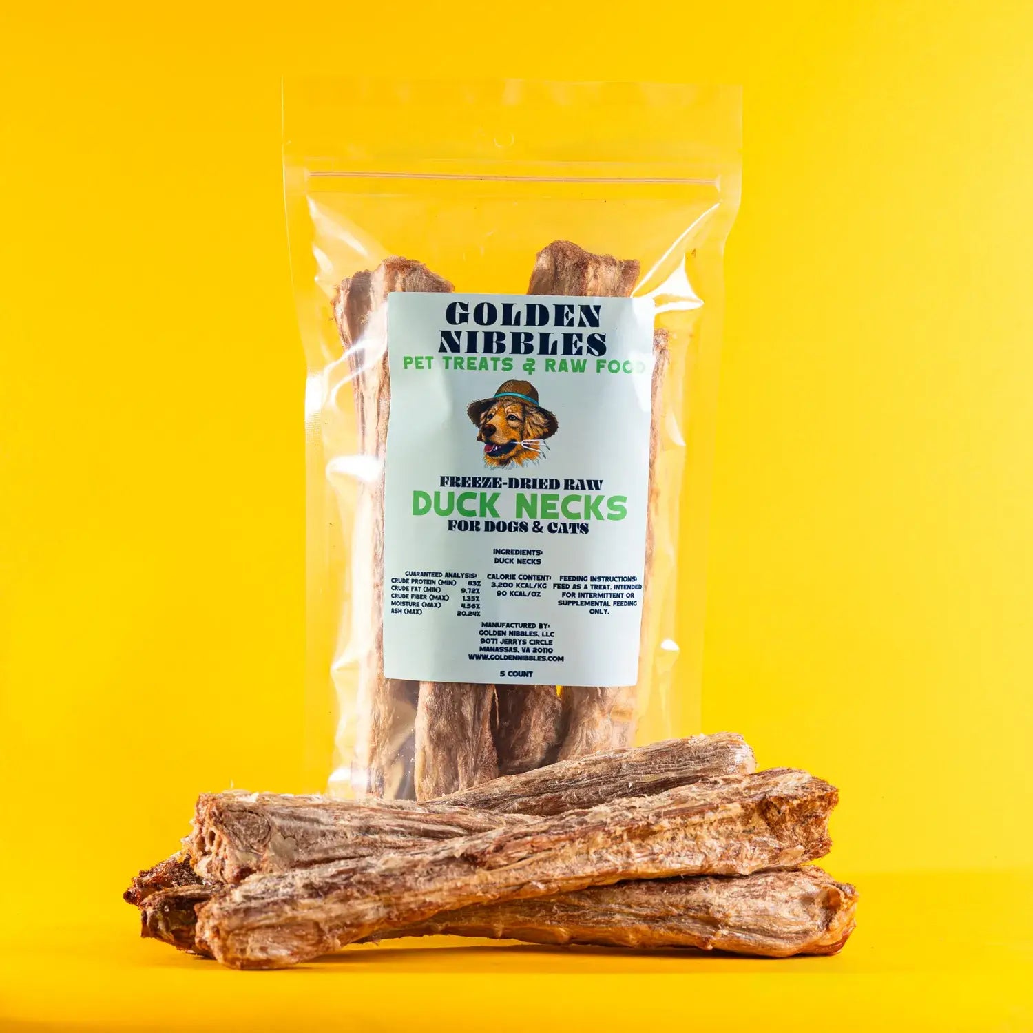 Duck Neck - Freeze-Dried Treat/Chew for Dogs: