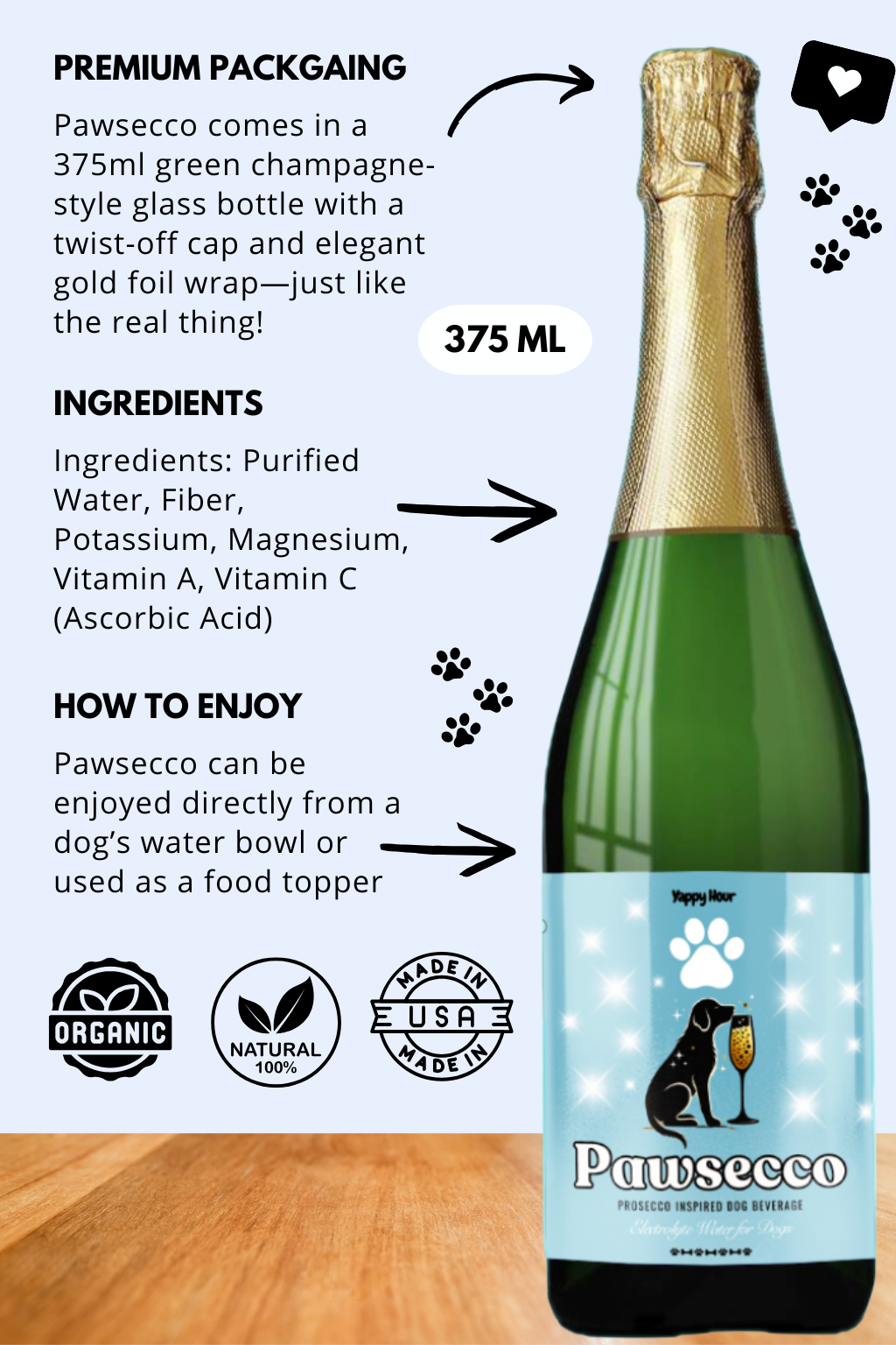 Pawsecco Dog Prosecco | 375mL
