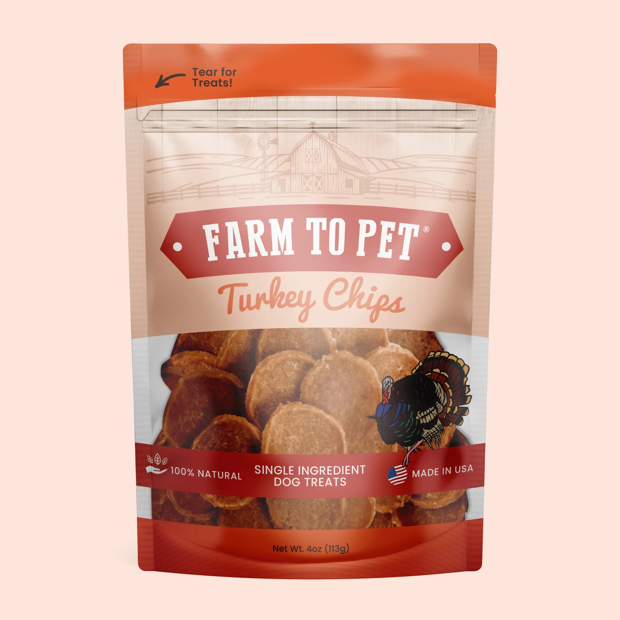 Farm to Pet Turkey Chips | 10 Pack