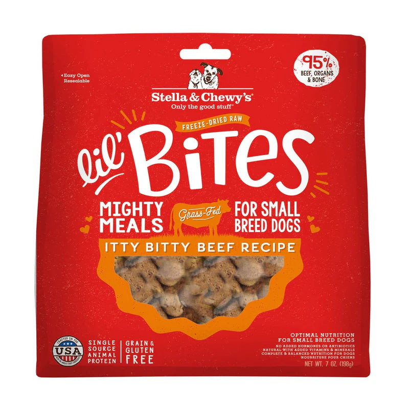 Stella & Chewys Dog Freeze-Dried Lil Bites Beef 7oz.