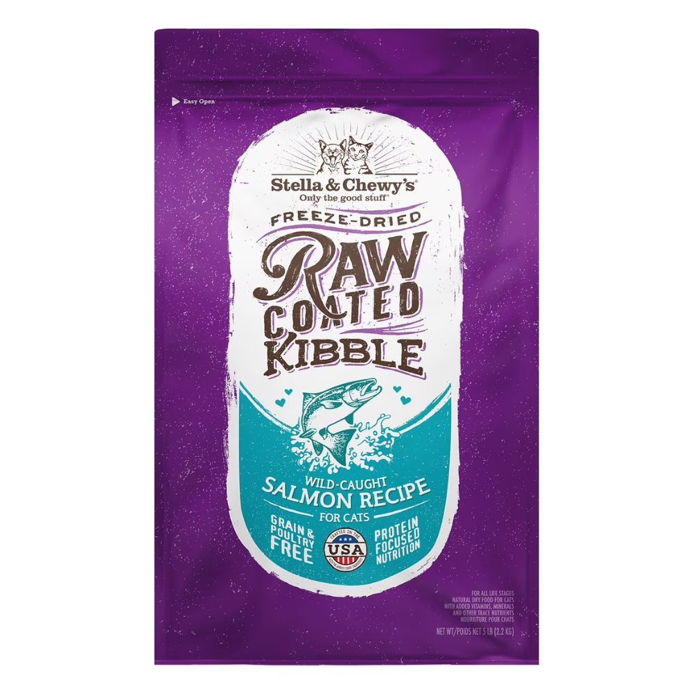 Stella & Chewy’s Raw Coated Cat Kibble | Wild-Caught Salmon Recipe | 10 lb