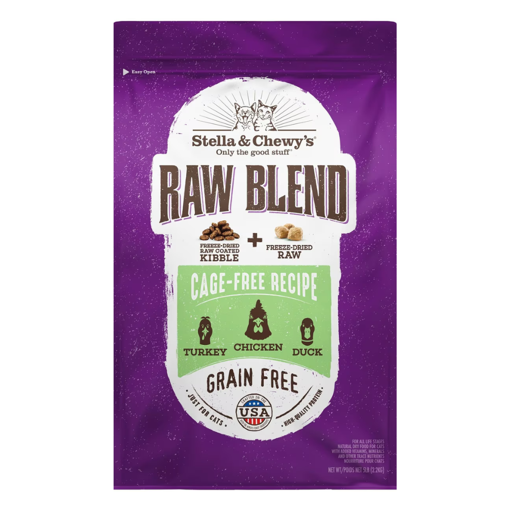 Stella & Chewy’s Raw Blend Kitty Kibble | Cage-Free Poultry Recipe | 2.5 lb