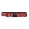 Celtic Style Leather Dog Collar | Coral | XL