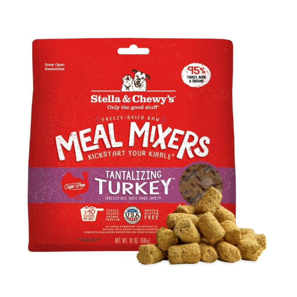 Stella & Chewy’s Freeze-Dried Raw Meal Mixers | Tantalizing Turkey | 18 oz