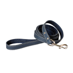 Pro Leather Dog Leash | Navy | Large