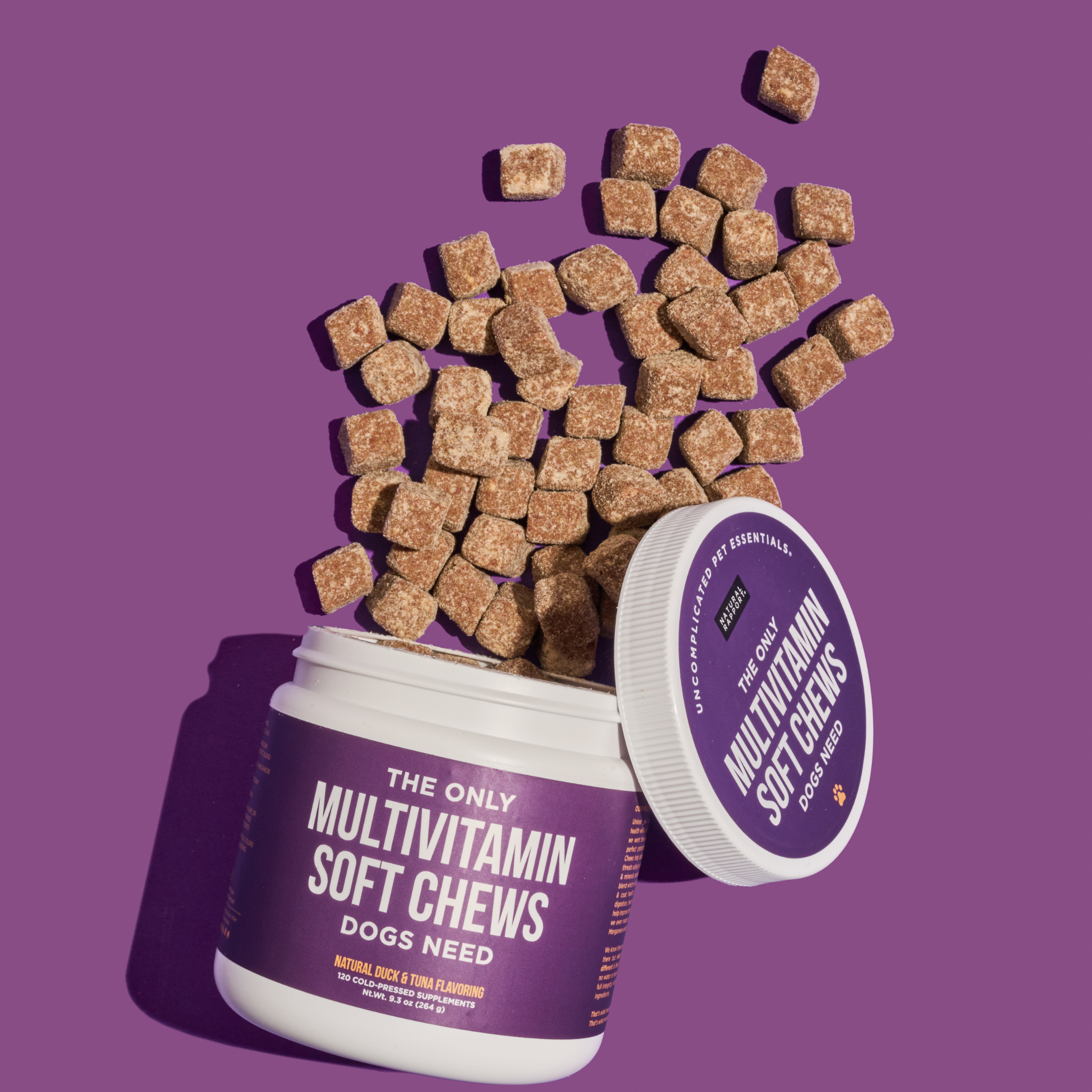 The Only Multivitamin Soft Chews Dogs Need: 120 count jar