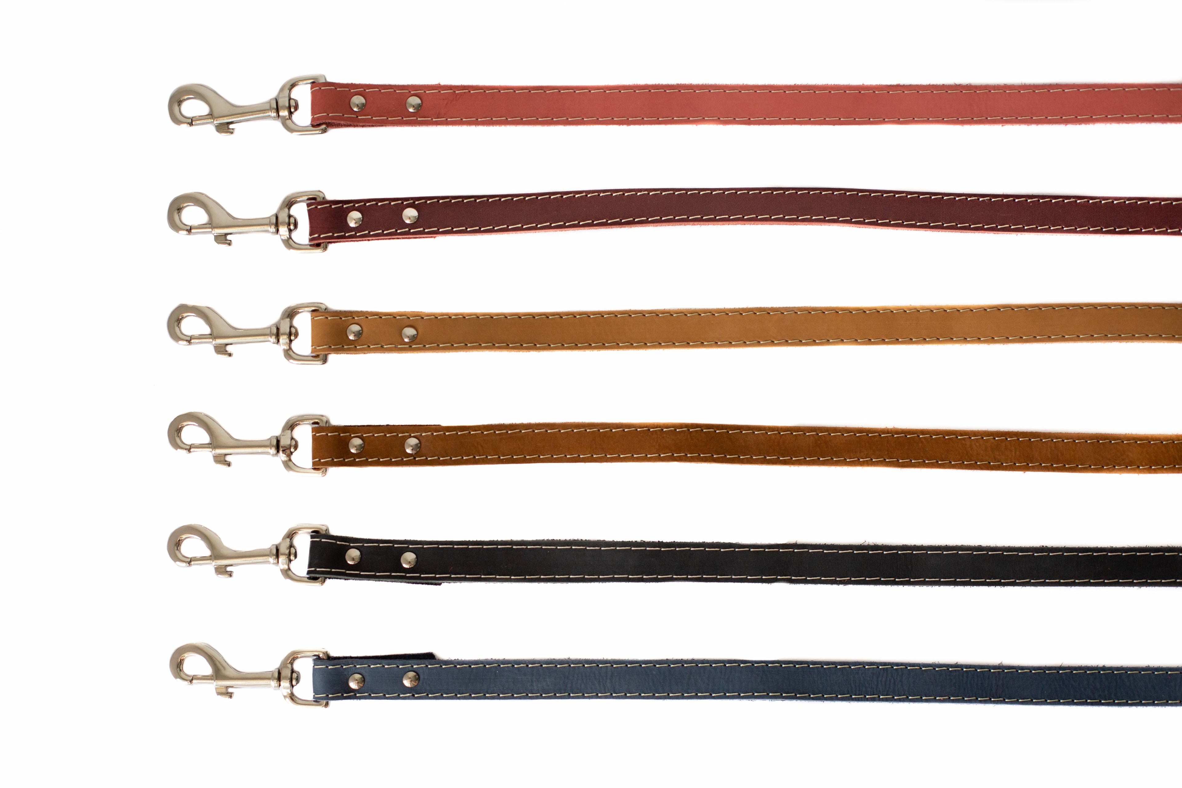 Pro Leather Dog Leash | Tan | Small