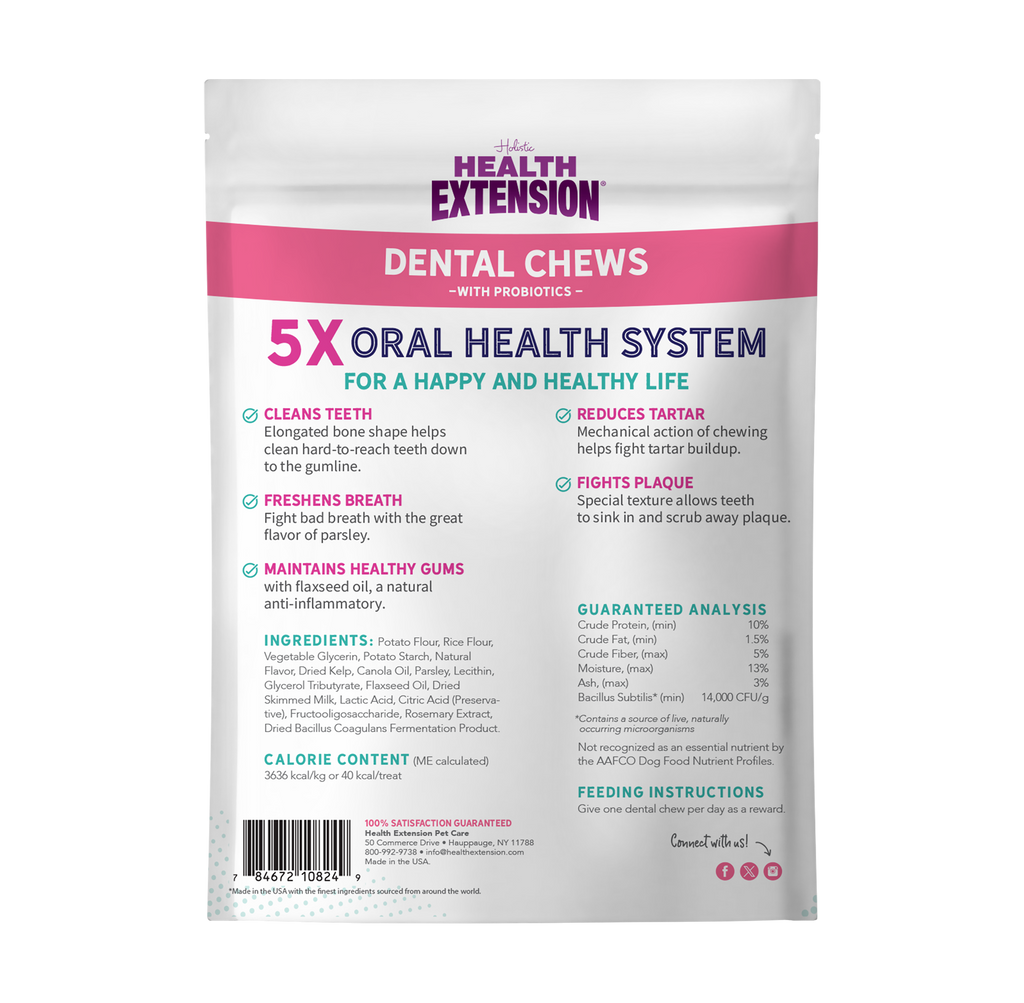 Probiotic Dental Bones: 8-pack