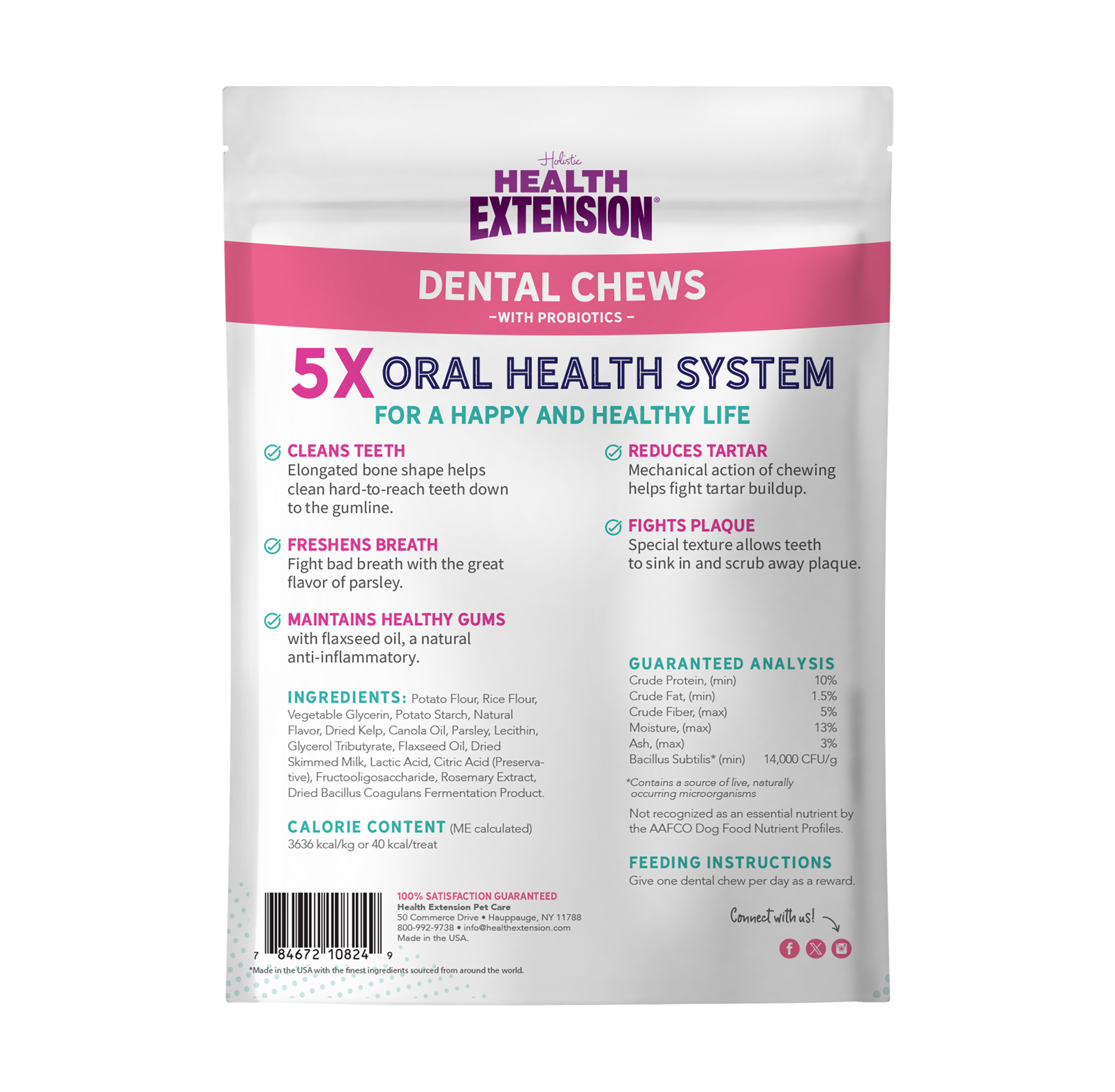 Probiotic Dental Bones: 8-pack