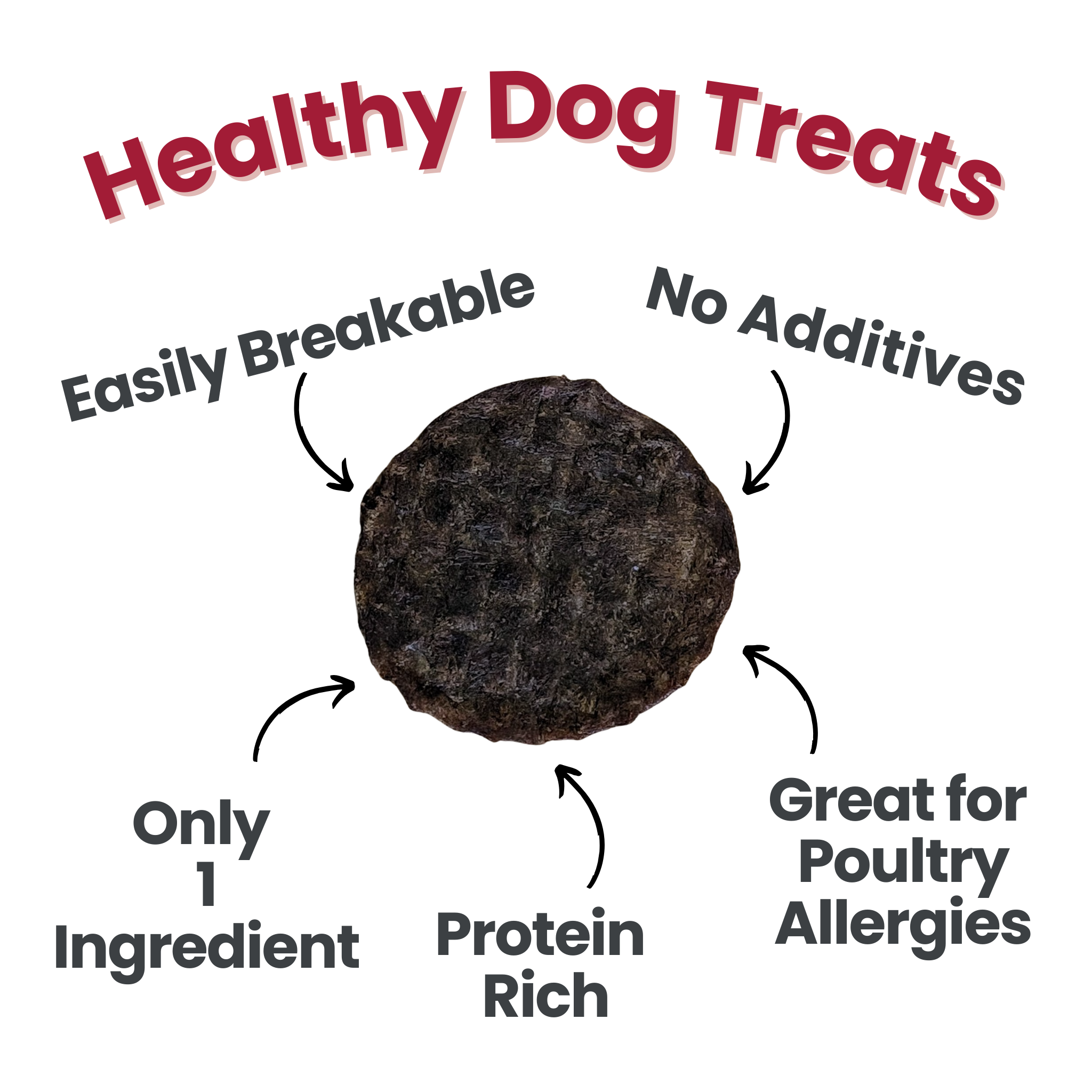 Beef Chips Healthy Dog Snack Pack Bundle (24 pack): Pack of 24