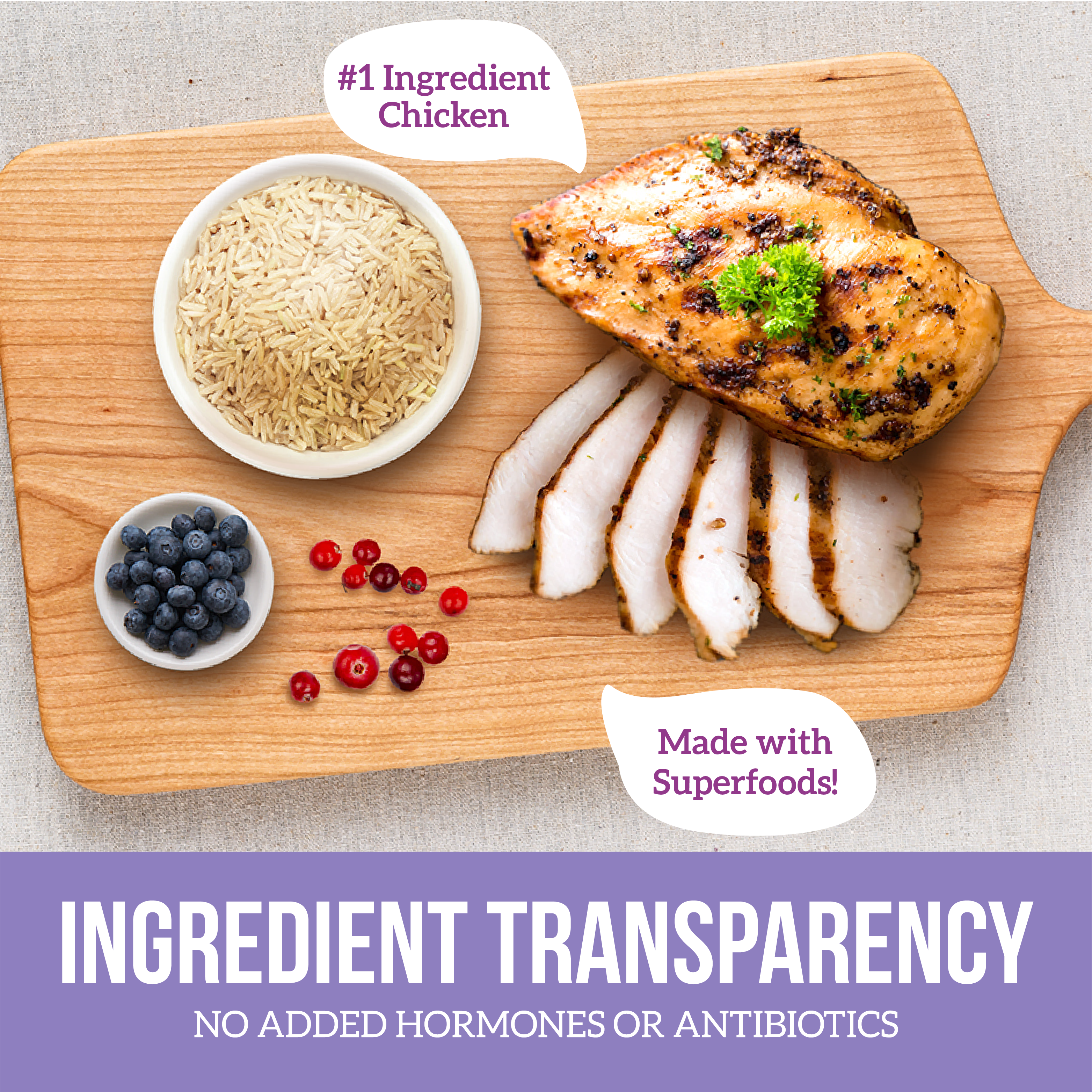 Chicken & Brown Rice Recipe: 15 lb