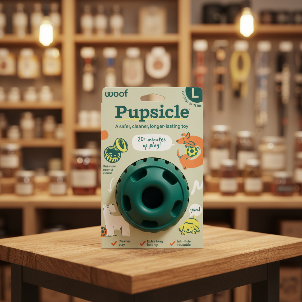 Pupsicle Treat Dispensing Toy | Green | Large