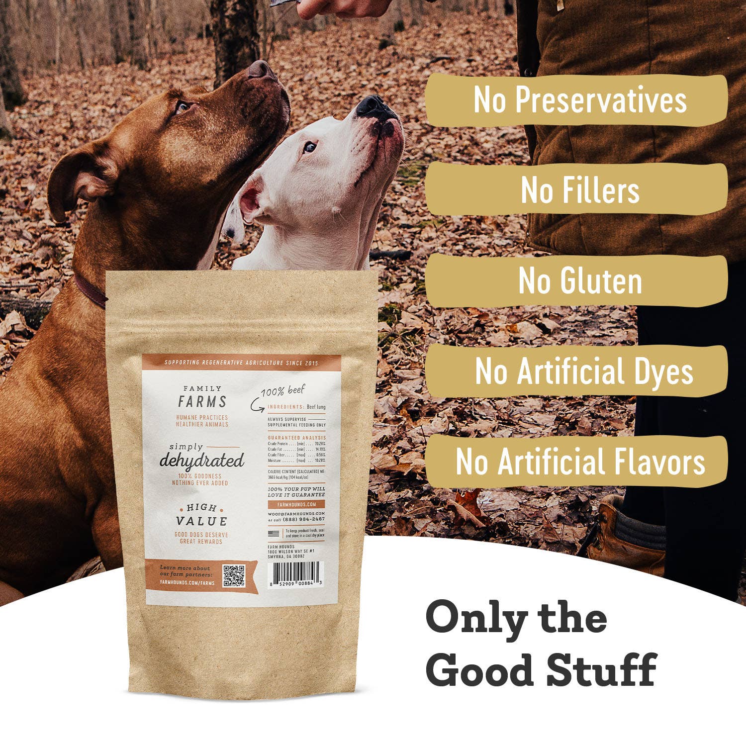 Beef Lung - All-Natural Dog Treats - 2oz: 2.0oz