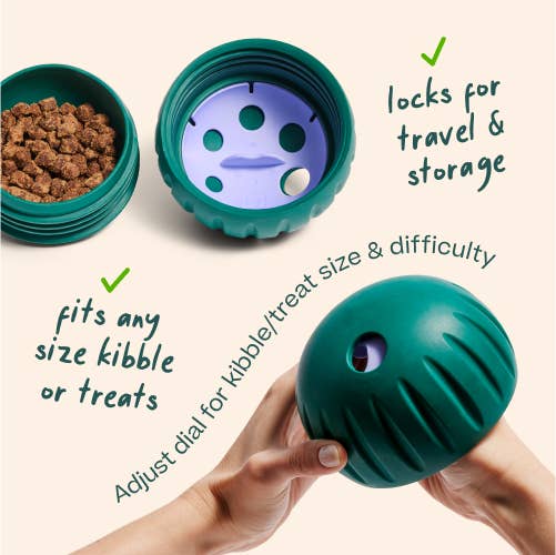 Walkabout Slow Feeder & Puzzle Toy | Large | Green