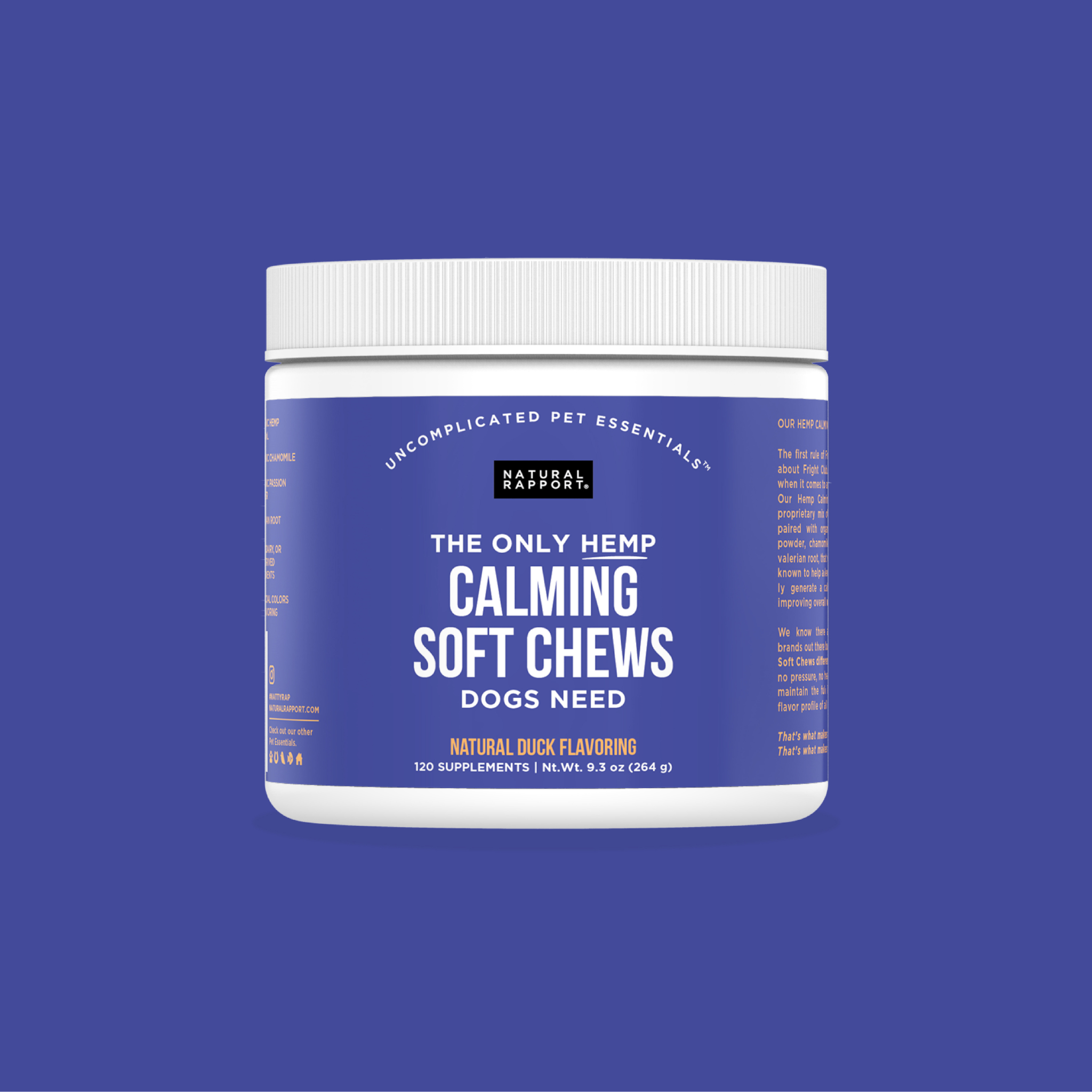 The Only Hemp Calming Soft Chews Dogs Need: 12 count pouch