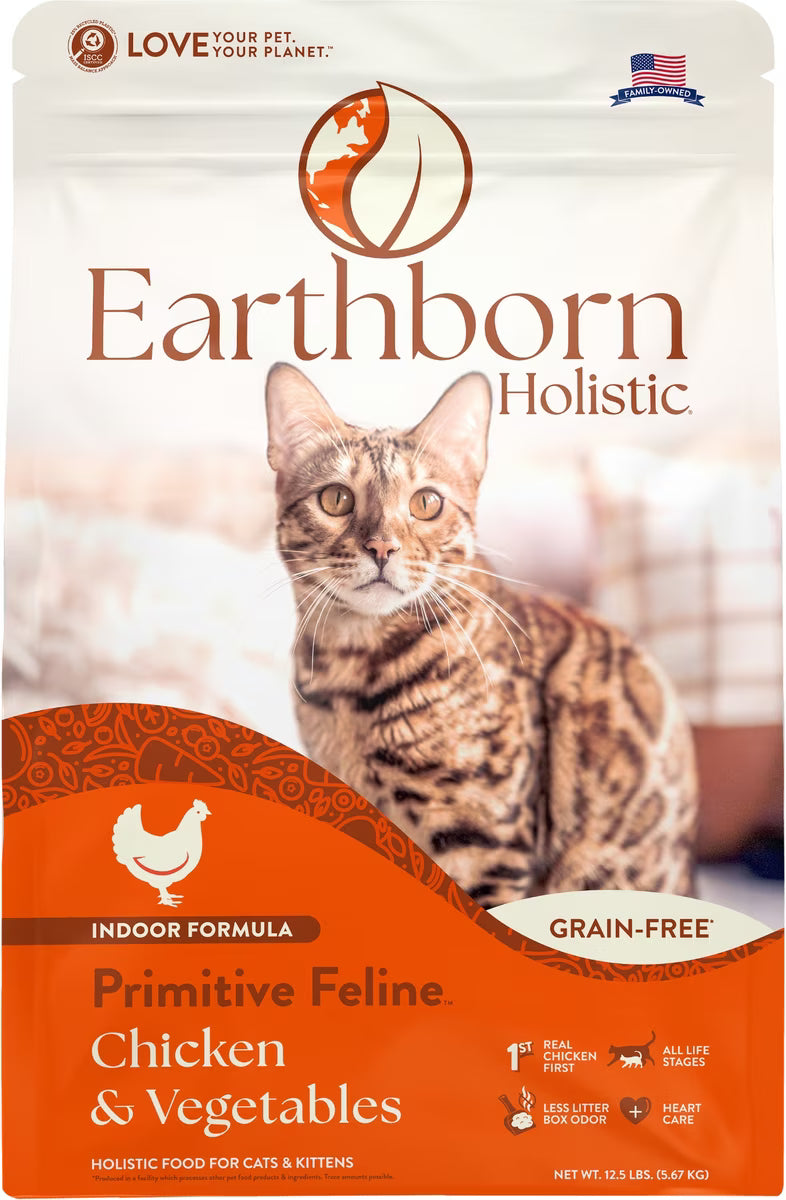Earthborn Cat Holistic Grain Free Primitive Feline 4Lbs