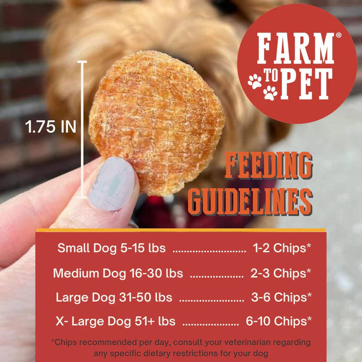 Farm to Pet Turkey Chips | 10 Pack